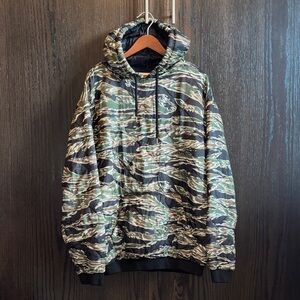 Camouflage Pullover Hooded Sweatshirt - Green Camo